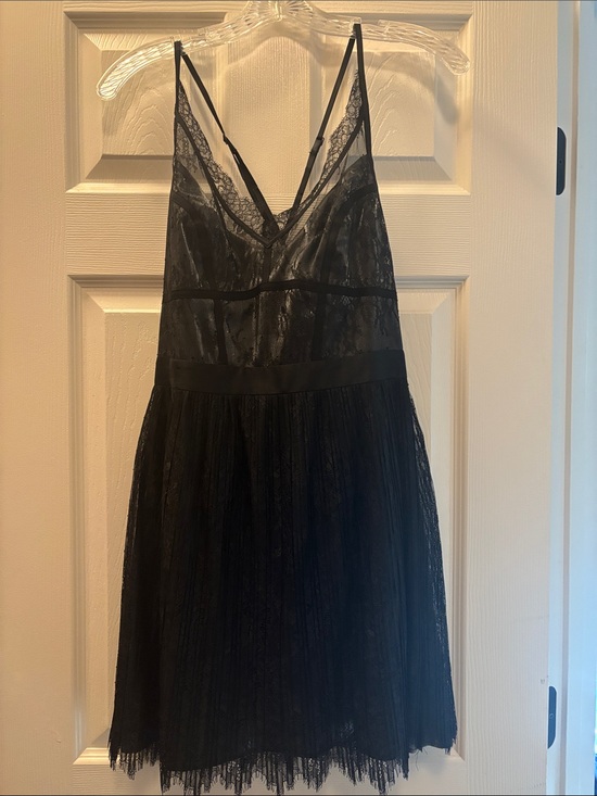 All Saints Dresses & Skirts - All Saints Black Lace & Tulle Slip Dress
